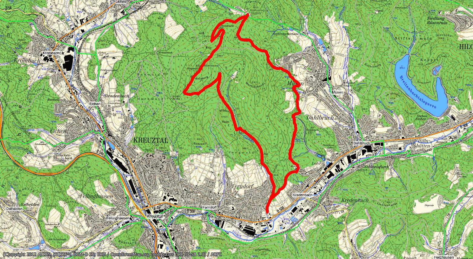 Wanderung 12.08.2026 Altenberg und Kindelsberg